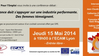 Invitation de OPE Ingénieures et techniciennes demain, 15 mai.